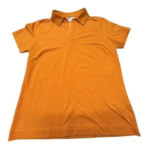 Nike Orange Striped Women's Top